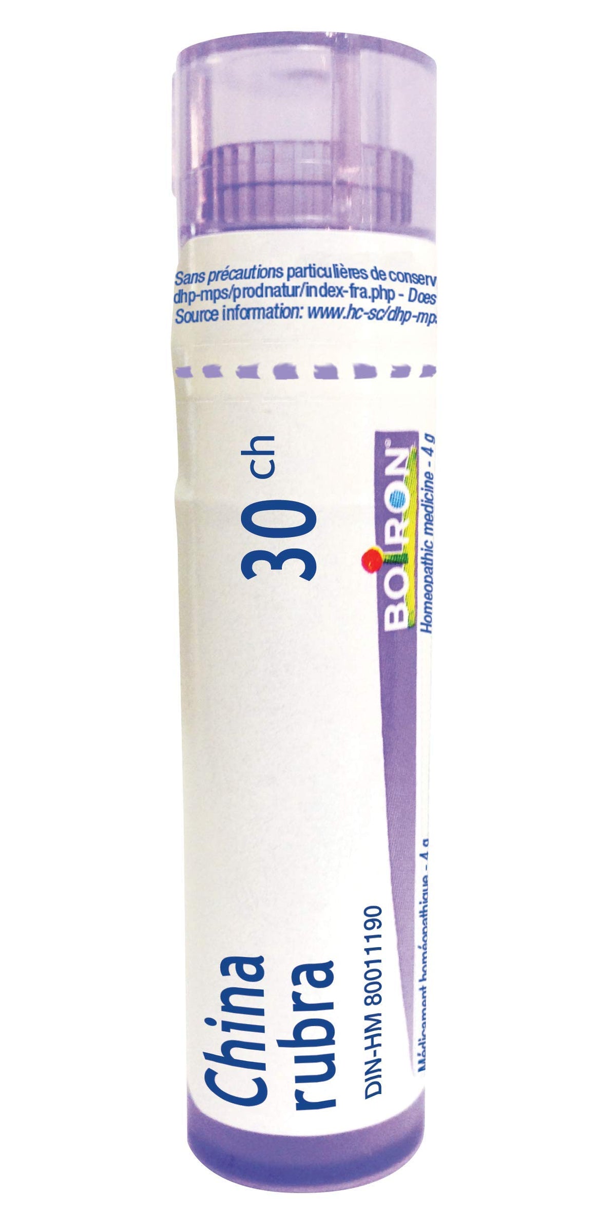 Boiron China rubra 30ch,Boiron homeopathic medicine, 4g