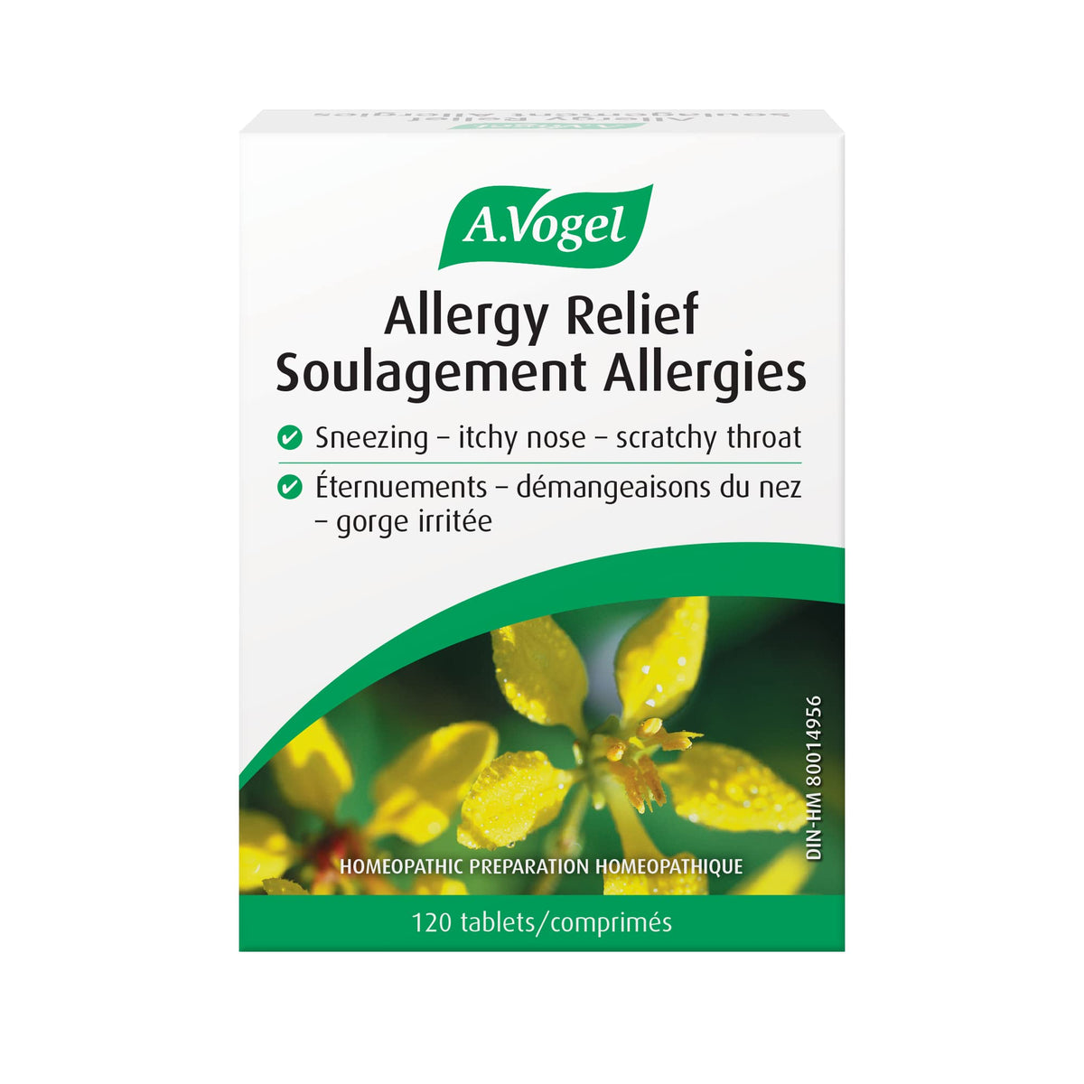 A.Vogel Allergy Relief Tablets 120 Tabs – Natural Homeopathic Allergy & Sinus Relief for Family, Non-Drowsy Fast-Acting Formula. Targets most allergy types. Sugar and gluten free. Vegan and Cruelty-free. Age 2+