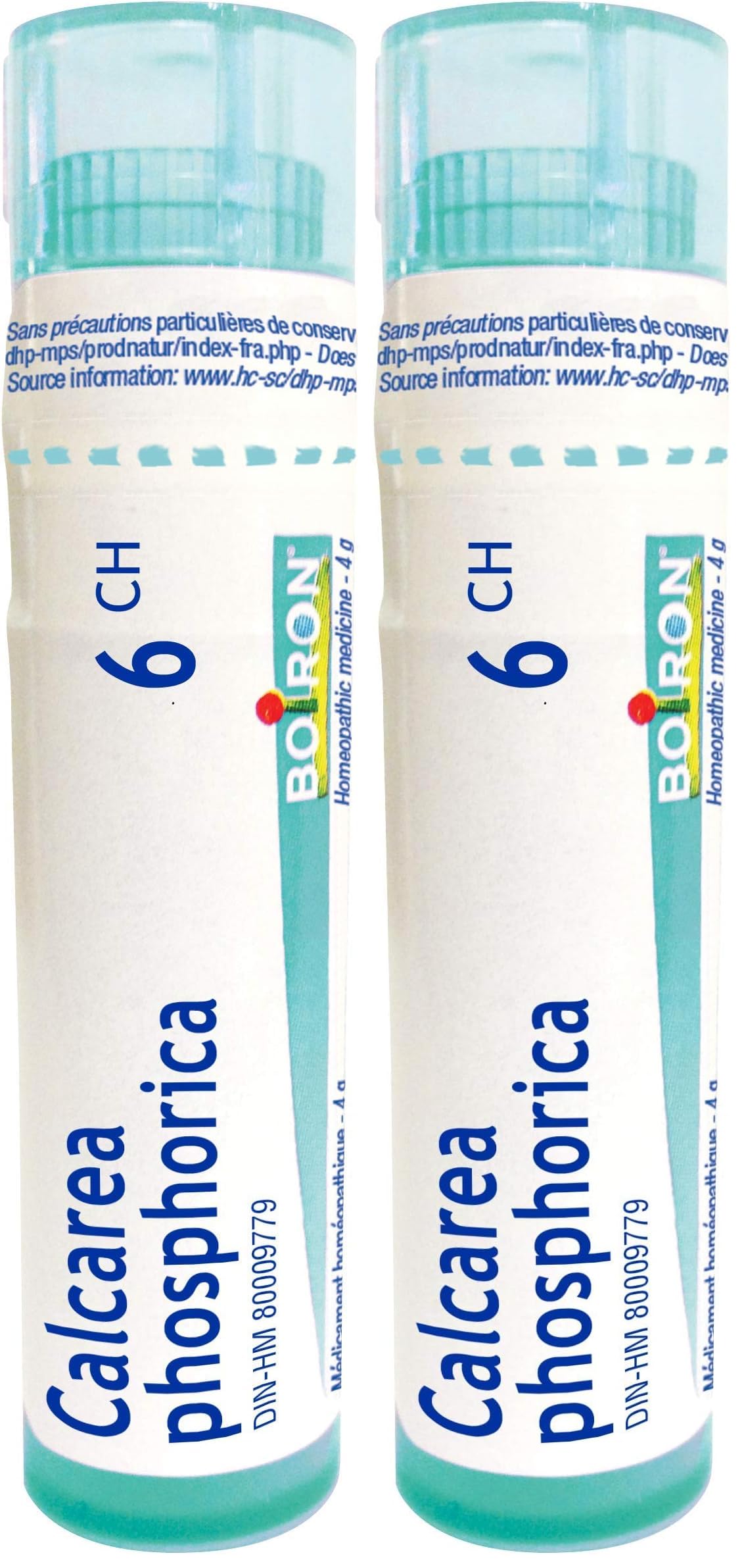 Boiron Calcarea phosphorica 6ch,Homeopathic medicine. Each tube contains 4 g (approximately 80 pellets) (Pack of 2)