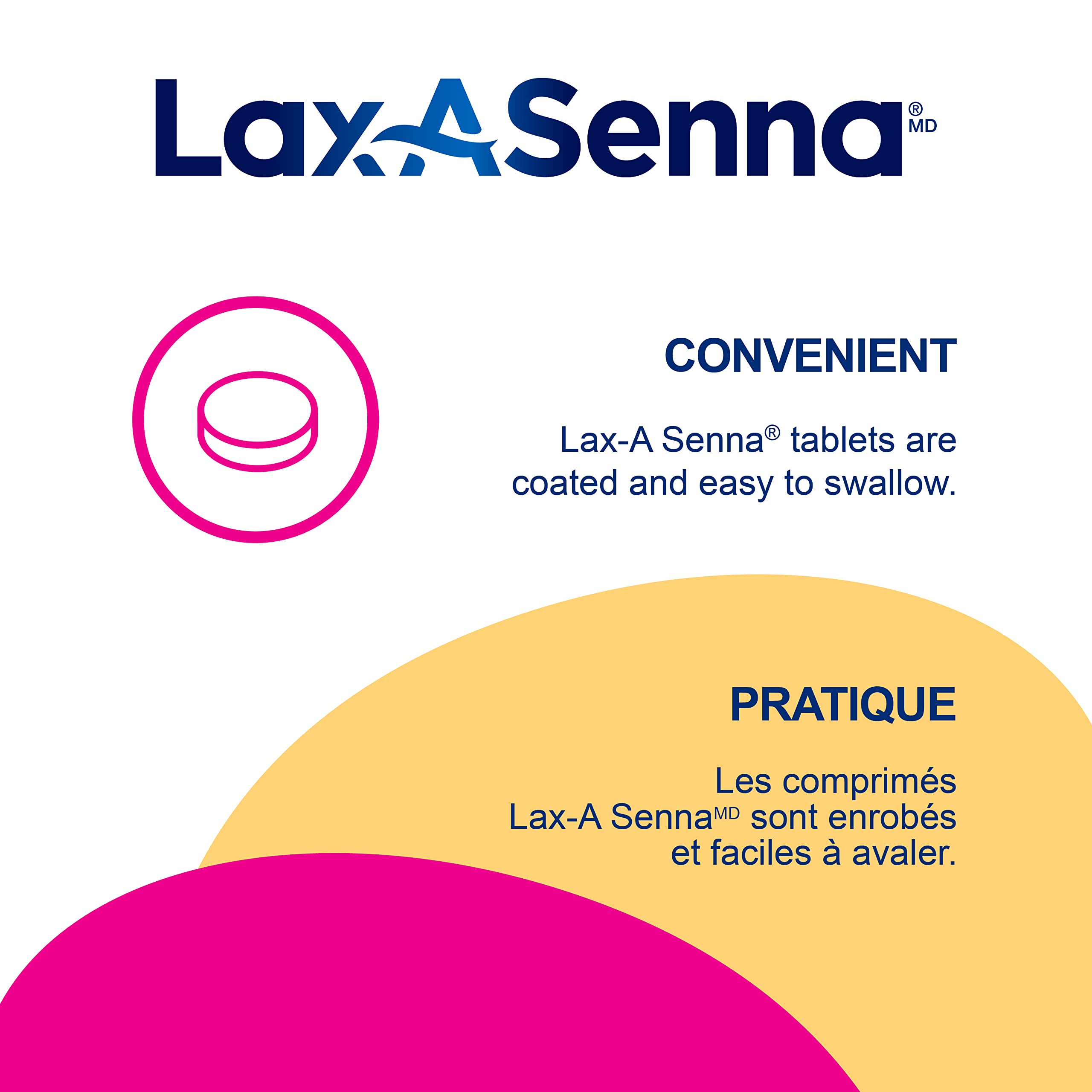 Lax-A-DAY Lax-A-Senna Sennosides Stimulant Laxative | Naturally Sourced Medicinal Ingredients, Fast-Acting, Overnight Relief of Occasionnal Constipation | 110 Tablets