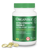 Organika Extra Strength Omega-3 Fish Oil 1414mg – High DHA (330mg) and EPA (660mg) Formula for Cognitive, Brain & Heart Health – No Fishy Aftertaste, Sustainably Sourced – 60 Softgels