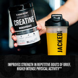 Jacked Factory Creatine Monohydrate Powder 569.5g - Canadian-Owned Informed Choice Certified Supplement for Increased Muscle Mass, Improved Strength, Power, and Performance* - 85 Servings, Peach Mango