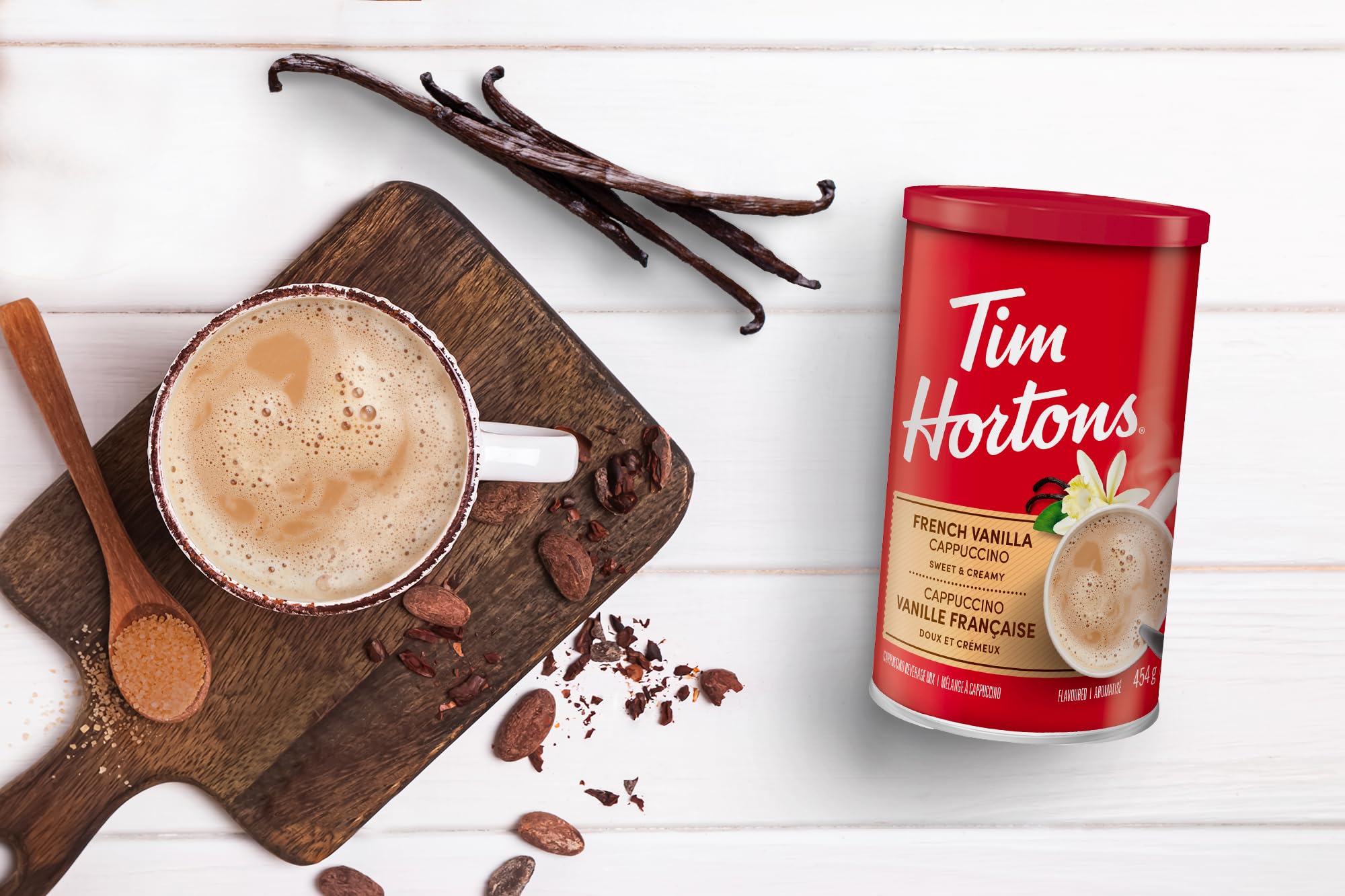 Tim Horton's Instant Cappuccino, French Vanilla, 454 grams