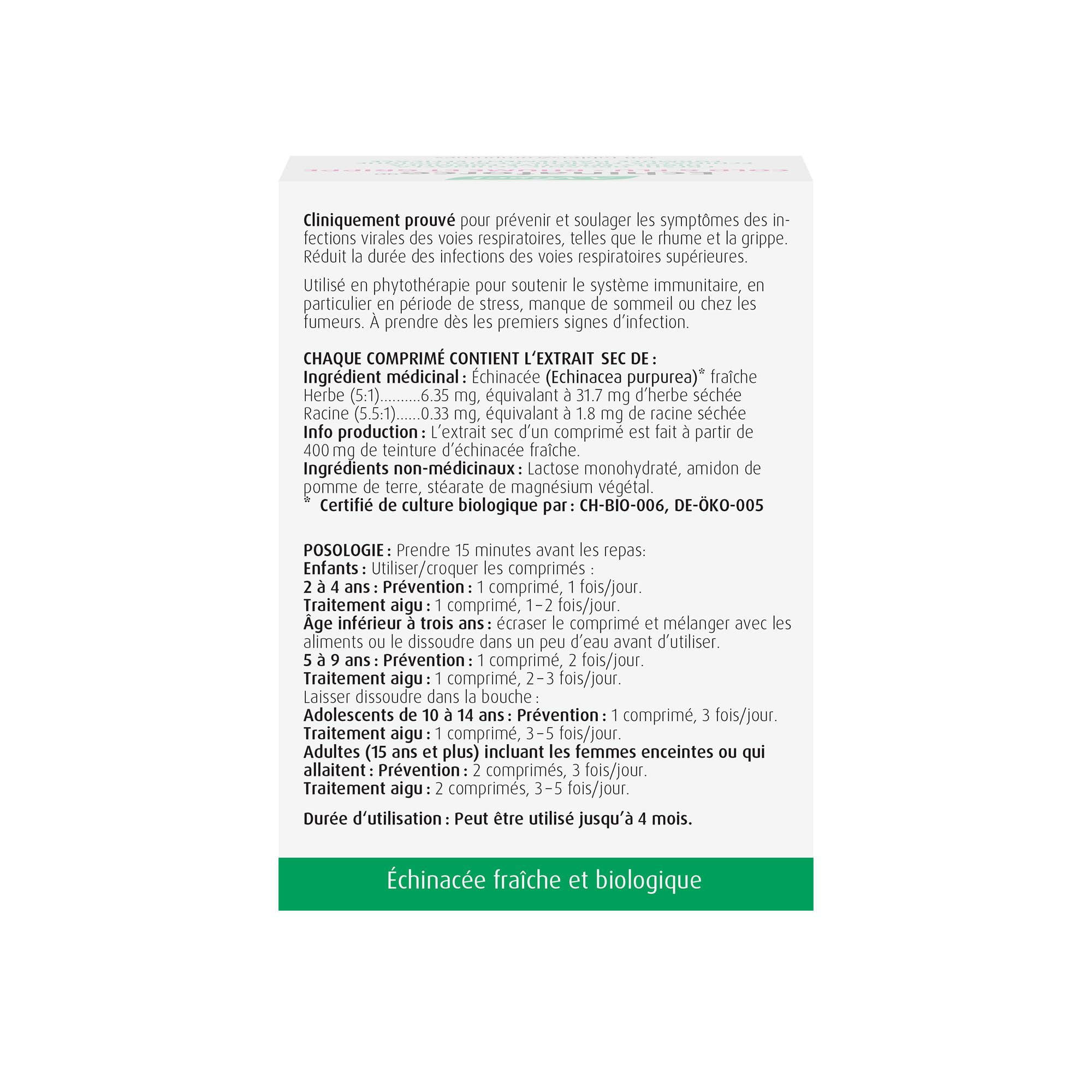 A.Vogel Echinaforce Echinacea Chewable Tablets - Organic Echinacea Supplement - Relieves Cold and Flu Symptoms by Strengthening the Immune System - Gluten & Sugar Free - Children 2+ - 120 Tabs