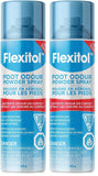 Flexitol Foot Odour Powder Spray – Deodorizer Powder for Sweaty, Smelly Feet & Shoes (143g) (Pack of 2)