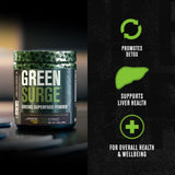 Jacked Factory Greensurge Green Superfood Powder - Greens Drink w/Spirulina, Wheat & Barley Grass, Organic Greens - Green Tea Extract, Probiotics & Digestive Enzymes - 30 Servings, Mixed Berry