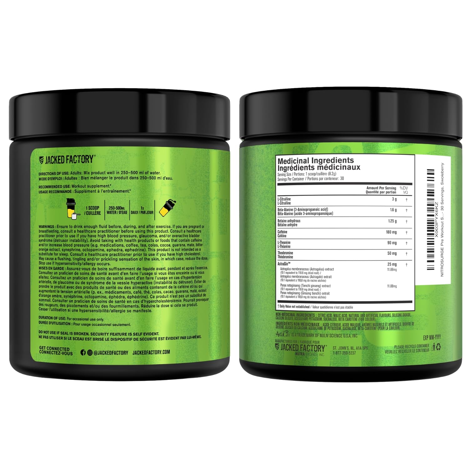 NITROSURGE Pre Workout Supplement - Endless Energy, Instant Strength Gains, Clear Focus, Intense Pumps - Nitric Oxide Booster & Preworkout Powder with Beta Alanine - 30 Servings, Pineapple