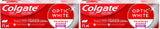 Colgate Optic White Advanced Teeth Whitening Toothpaste, Stain Prevention, 133 ml (Pack of 2)