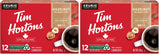 Tim Hortons Hazelnut Flavoured Coffee, Single Serve Keurig K-Cup Pods, Medium Roast, 12 Count (Pack of 2)
