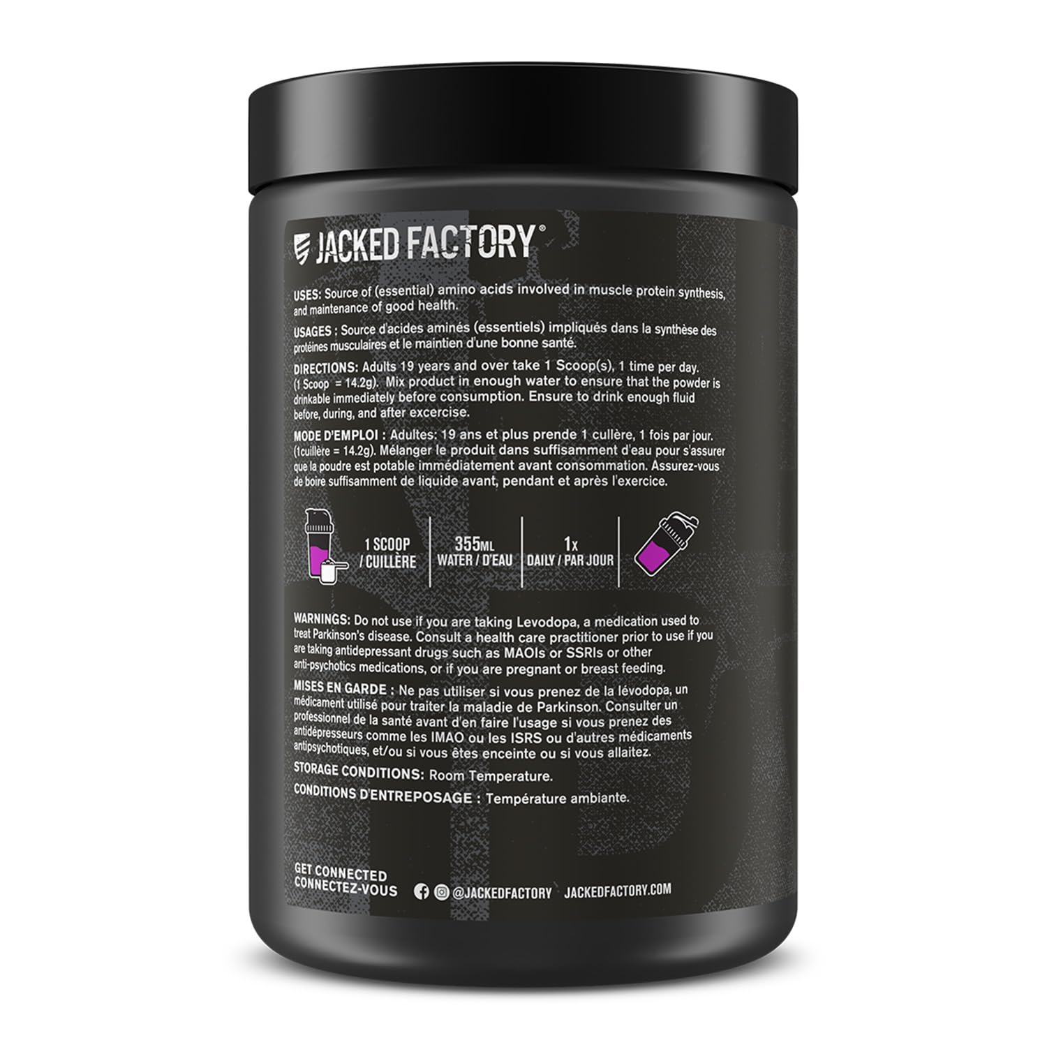 EAA Surge - 9 Essential Amino Acids Supplement for Intra Workout & Post Workout Recovery w/EAAS, BCAA Powder, L-Citrulline, Taurine, Leucine Supplement - 20Sv, Blackberry Lemonade