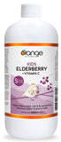 Orange Naturals Kids Elderberry + Vitamin C Syrup 450ml 90-Servings - Blueberry Taste, Organic Kids Vitamin, Support Antioxidant Defense, Comfort During Seasonal Changes, Aids During Cold & Flu Season
