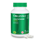 Organika Canadian-Made L-Glutathione (Reduced), Antioxidant and Detox Support -100 Caps