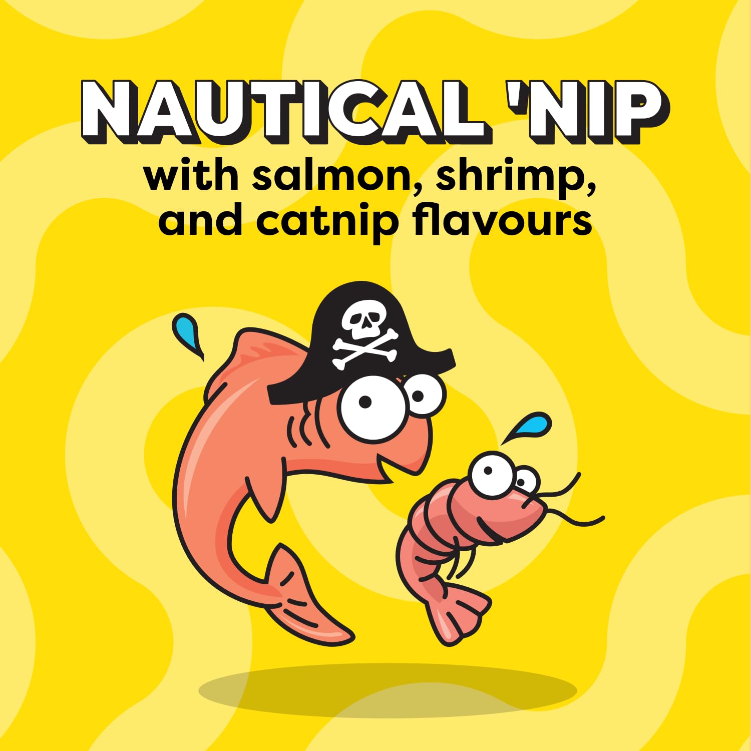 Temptations Wacky Blasts Cat Treats, Nautical 'Nip Flavour, 454g Tub