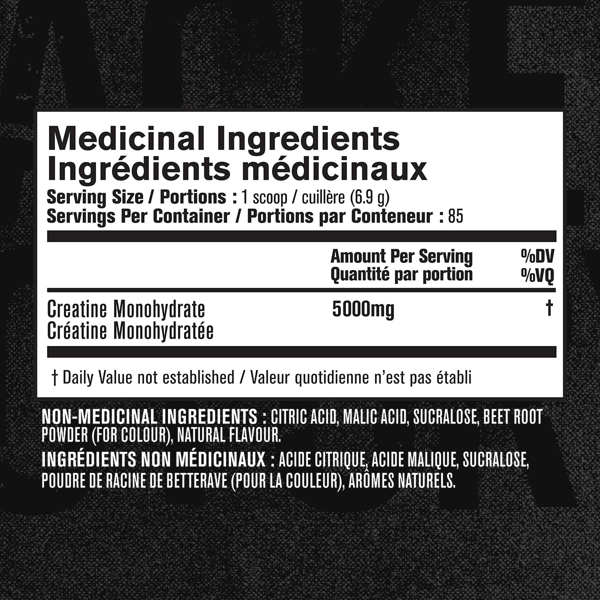 Jacked Factory Creatine Monohydrate Powder 586.5g - Canadian-Owned Informed Choice Certified Supplement for Increased Muscle Mass, Improved Strength, and Performance* - 85 Servings, Cherry Limeade