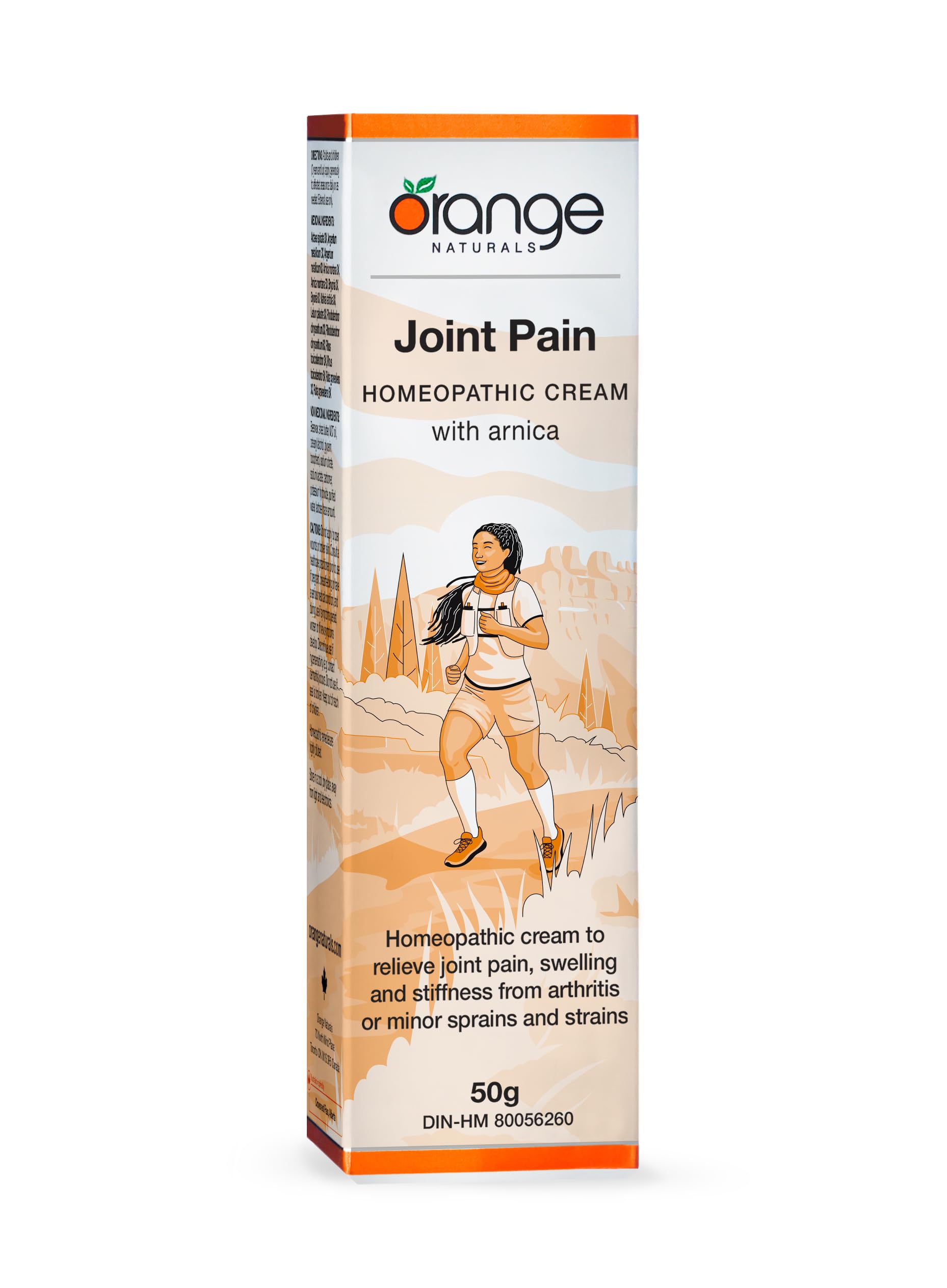 Orange Naturals Joint Pain Cream with Arnica, 50g – Soothing Relief for Muscle Strains, Bruising, Swelling & Sprains, Knee & Shoulder Pain – Non-Greasy Cream for Everyday Comfort