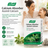 A.Vogel Calcium Absorber Homeopathic Remedy for Growing Pain, and Osteoporosis Relief - Stinging Nettle Herb with Silicea, Calcium, Sodium Salts for Brittle Hair and Nails Support