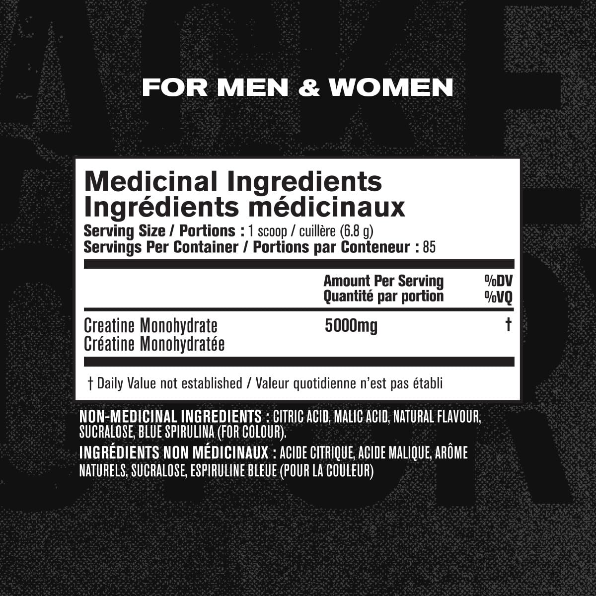 Jacked Factory Creatine Monohydrate Powder - Canadian-Owned Informed Choice Certified Supplement for Increased Muscle Mass*, Improved Strength Power & Performance** - 85 Servings, Blue Raspberry