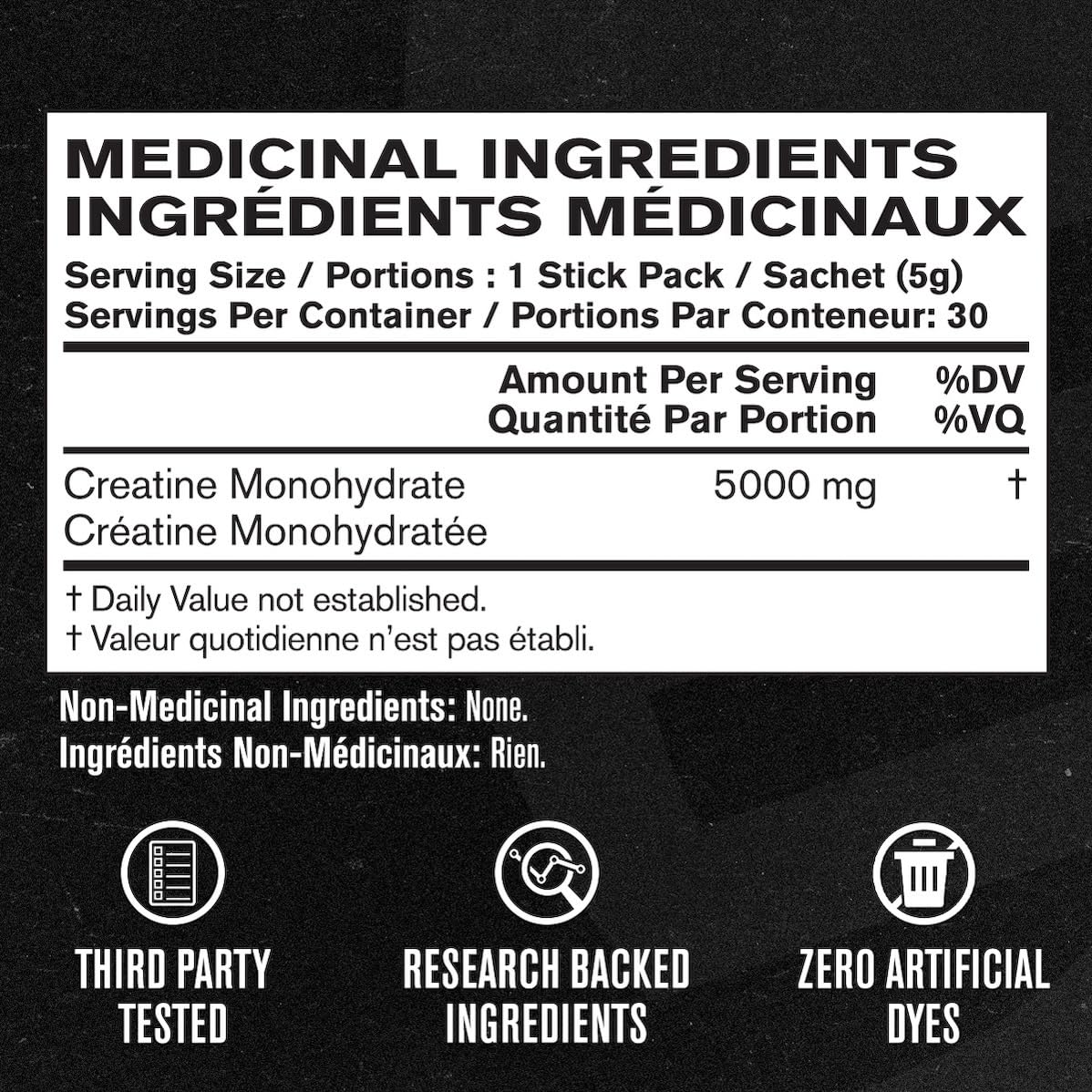 Jacked Factory Creatine Stick Packs - Creatine Monohydrate Powder 5000mg Per Stick - Creatine Supplement for Muscle Growth, Increased Strength, and Improved Athletic Performance - 30 Pack, Unflavoured