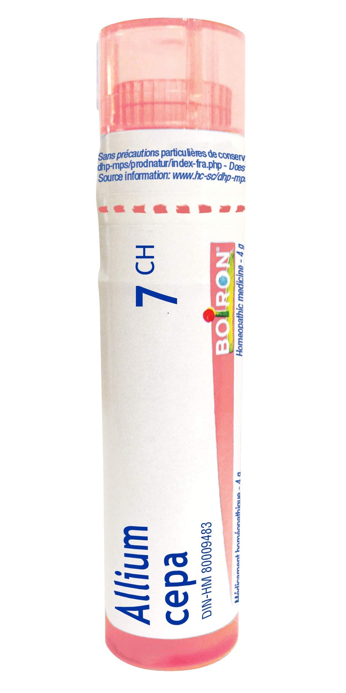 Boiron Allium cepa 7ch,Homeopathic medicine. Each tube contains 4 g (approximately 80 pellets)