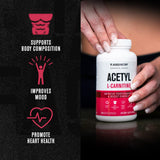 Acetyl L Carnitine Supplement 750mg - Extra Strength L-Carnitine (ALCAR) for Energy, Mood Improvement, Memory & More - 120 Capsules