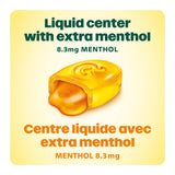 Ricola MAX Throat Care Honey Lemon Drops with Extra Menthol Liquid Centre - Maximum Cough and Sore Throat Relief for Cold & Flu Symptoms - 34 Count - Herbal Lozenges