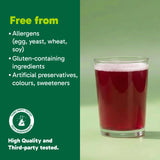 Organika Canadian-Made Protein Hydrator- Raspberry Flavour- Clear Whey Protein Isolate with Collagen, Electrolytes, and Probiotics. Easy to Digest, 20g Protein Per Serving- 650g