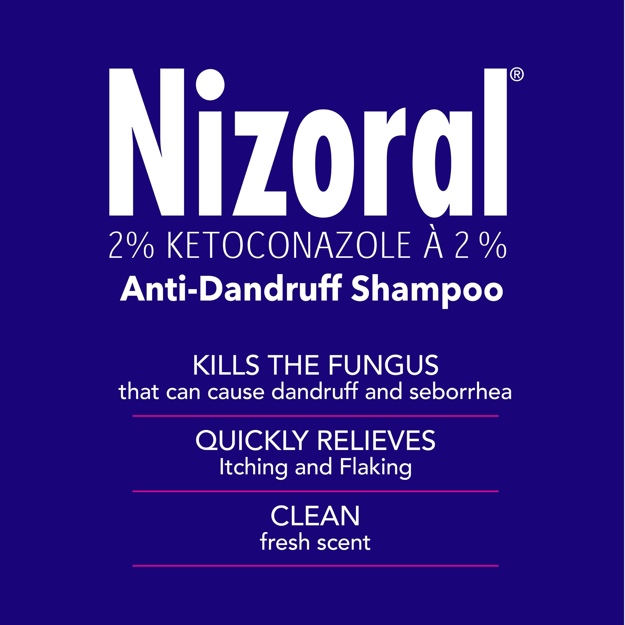 Nizoral Anti-Dandruff Shampoo with 2% Ketoconazole, Fresh Scent, 120ml