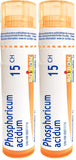 Boiron Phosphoricum acidum 15ch,Homeopathic medicine. Each tube contains 4 g (approximately 80 pellets) (Pack of 2)
