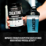 Jacked Factory Creatine Monohydrate Powder - Canadian-Owned Informed Choice Certified Supplement for Increased Muscle Mass*, Improved Strength Power & Performance** - 85 Servings, Blue Raspberry