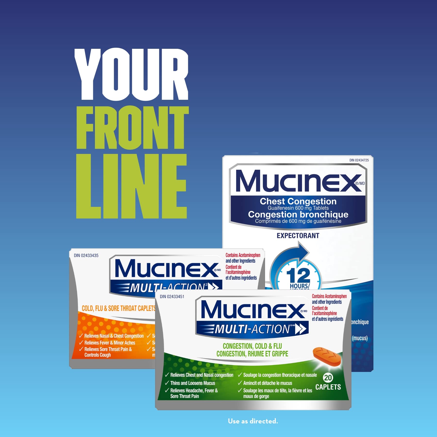 Mucinex, Chest Congestion, 12 Hour Extended-Release Bi-Layer Tablets, Expectorant, 600 mg, 20 Count