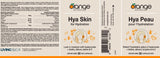 Orange Naturals Hya Skin for Hydration, 30 Veg Capsules, With Biotin, Hyaluronate & Silicon, Nourish Hair, Skin & Nails, Support Hydration & Collagen Formation, Free from Dairy, Gluten, GMO