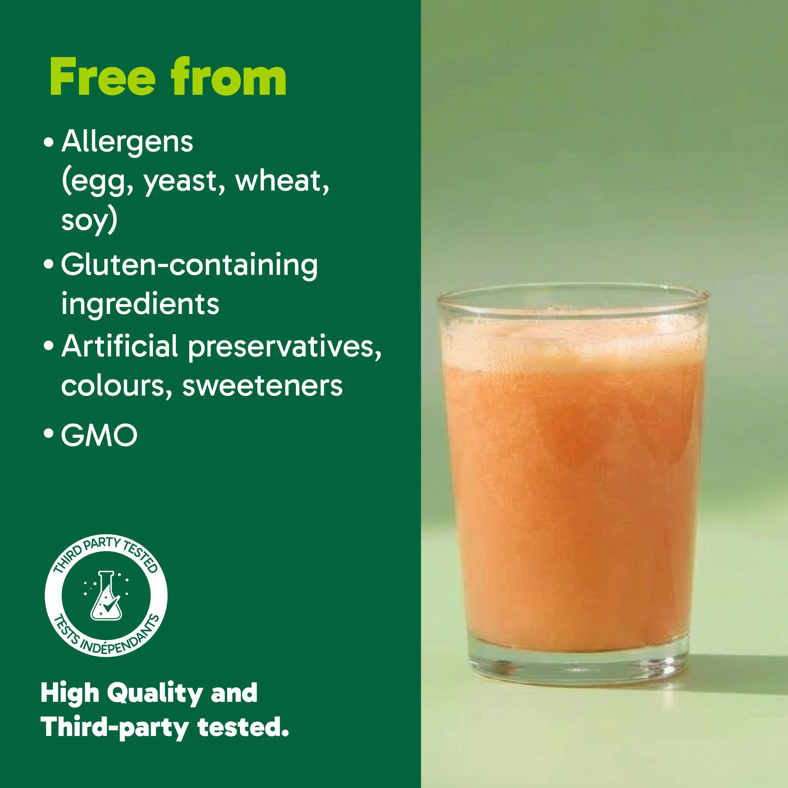 Organika Canadian-Made Protein Hydrator- Peach Mango Flavour- Clear Whey Protein Isolate with Collagen, Electrolytes, and Probiotics. Easy to Digest, 20g Protein Per Serving- 650g