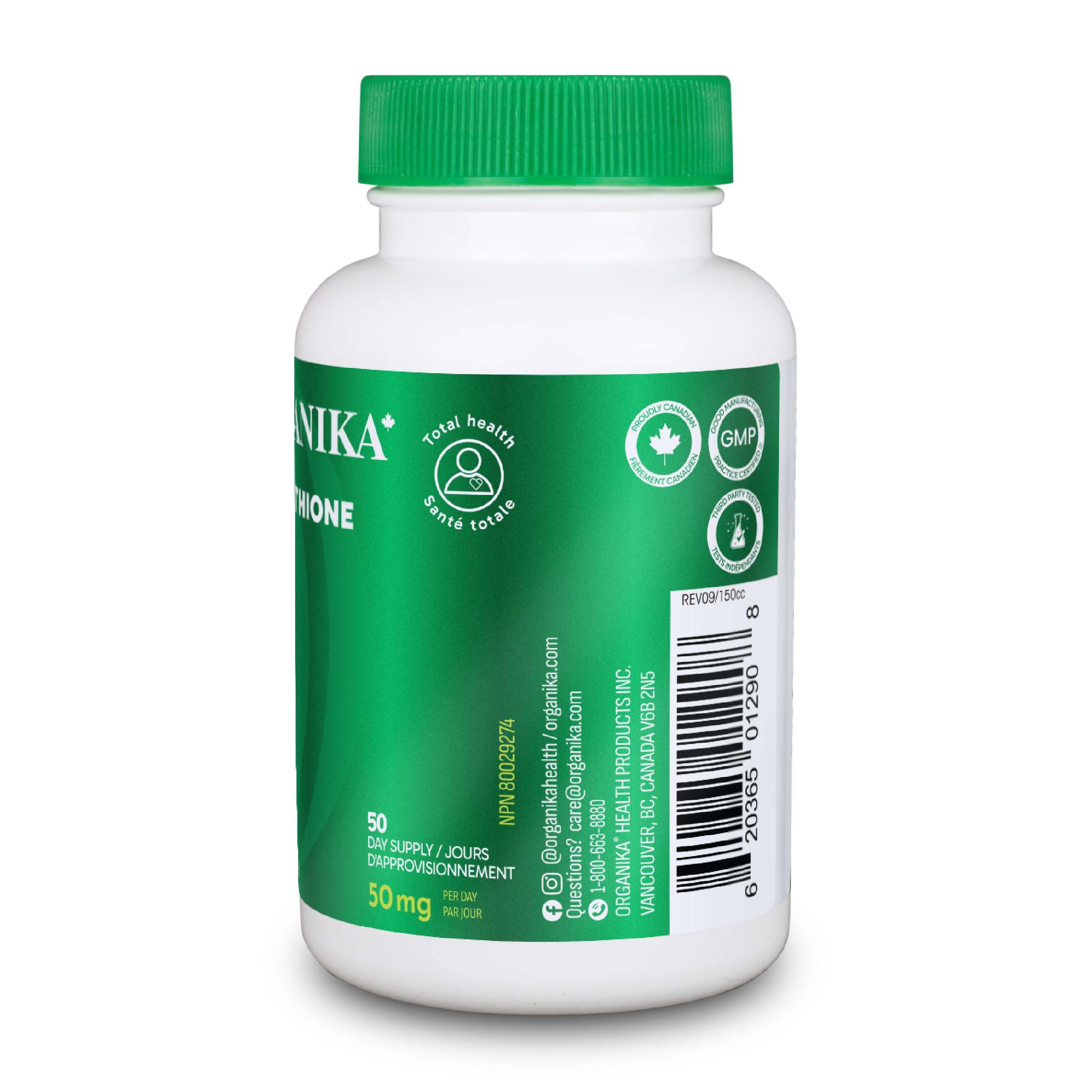 Organika L-Glutathione (Reduced) 50 Caps