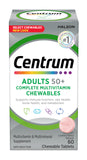 Centrum Adult Select Essentials Multivitamins for Men & Women 50 Plus, Chewables Multivitamins/Minerals Supplement, Lemon Berry Flavour, 60 Chewable Tablets (Packaging May Vary)