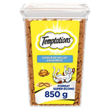 TEMPTATIONS Adult Cat Treats Tasty Chicken Flavour, 850g Tub (Pack of 2)