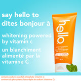 Hello Whitening Toothpaste with Fluoride Powered by Vitamin C, Teeth Whitening Toothpaste for Adults, Helps Freshen Breath and Removes Surface Stains, SLS Free, Natural Peppermint Flavor, 82mL Tube
