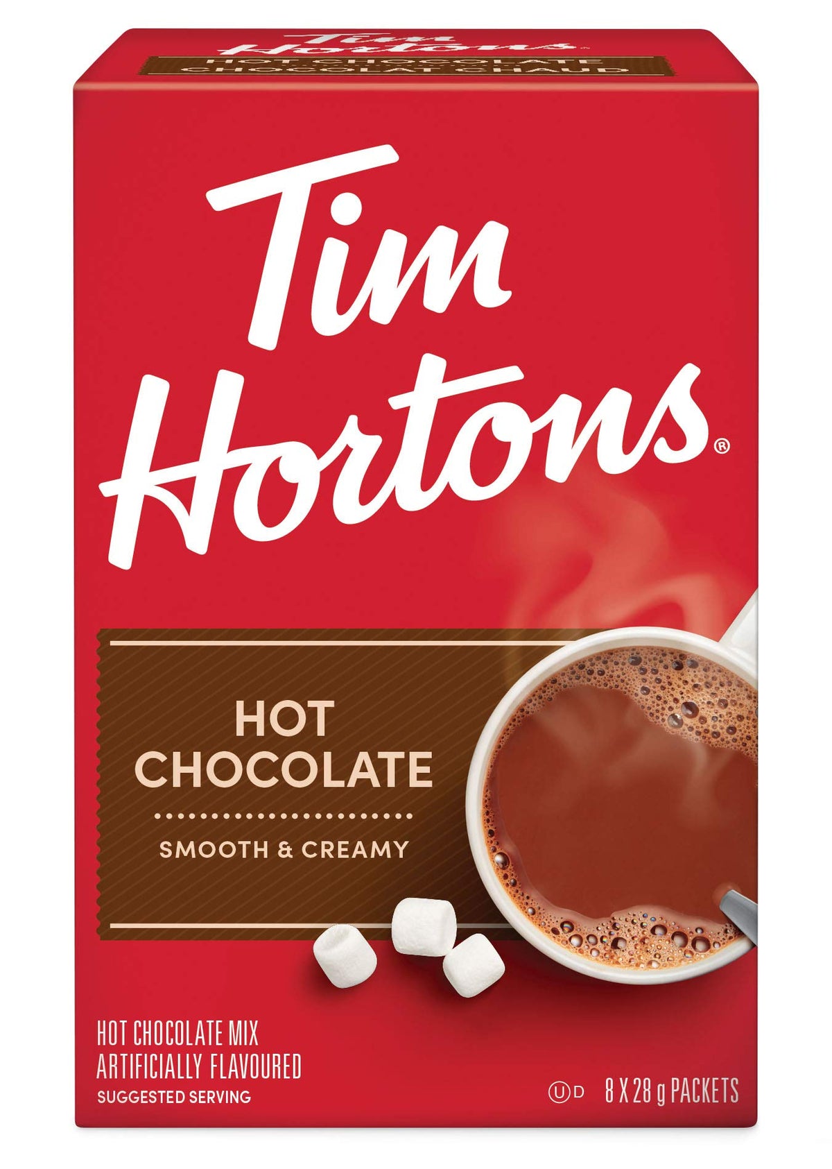 Tim Hortons Hot Chocolate Packets, Original Hot Chocolate, 8 Count