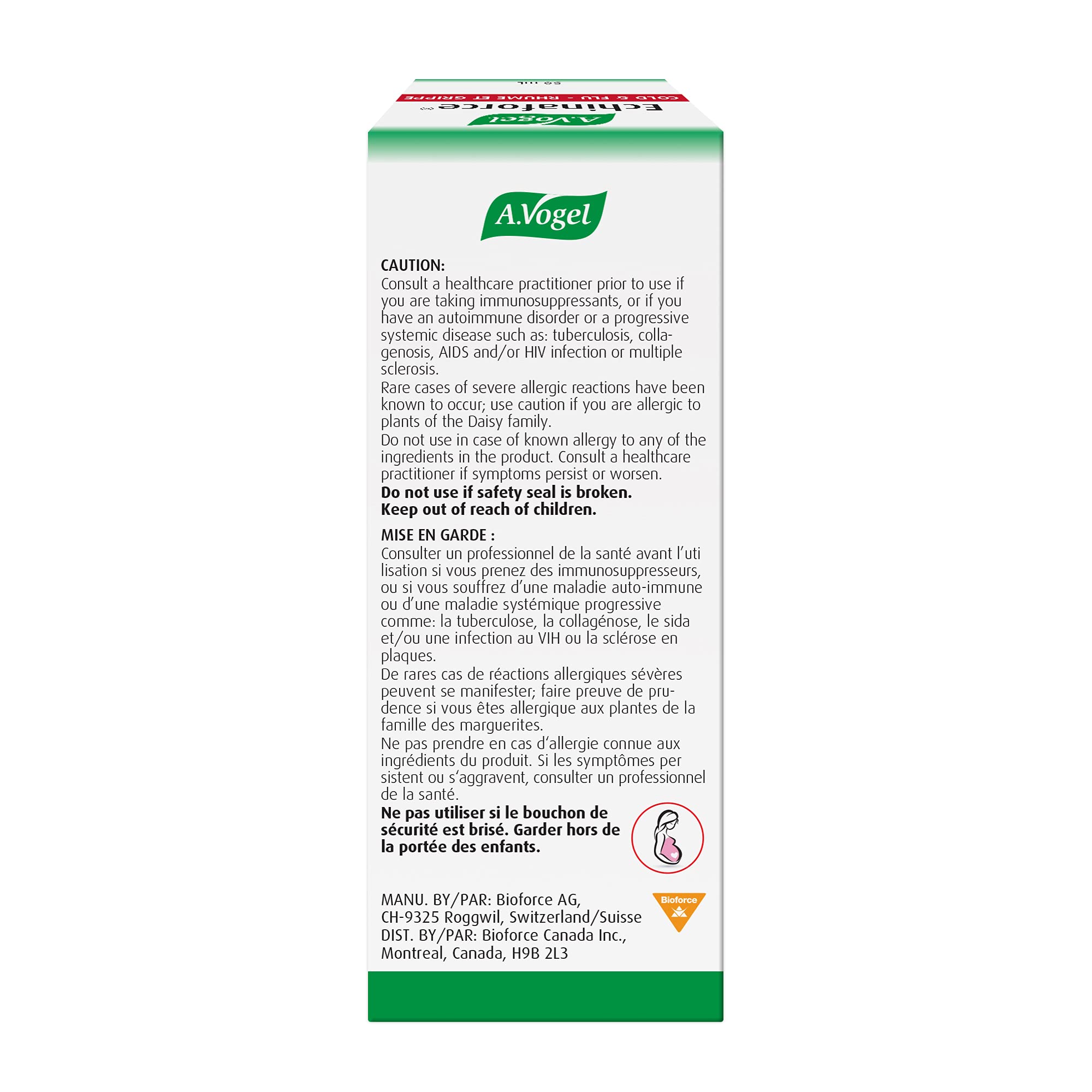 A.Vogel Echinaforce Echinacea Tincture 50mL – Clinically Proven Cold & Flu Relief - Immune Support Drops - 860 mg Fresh Organic Echinacea - Sugar-Free & Pregnancy Safe