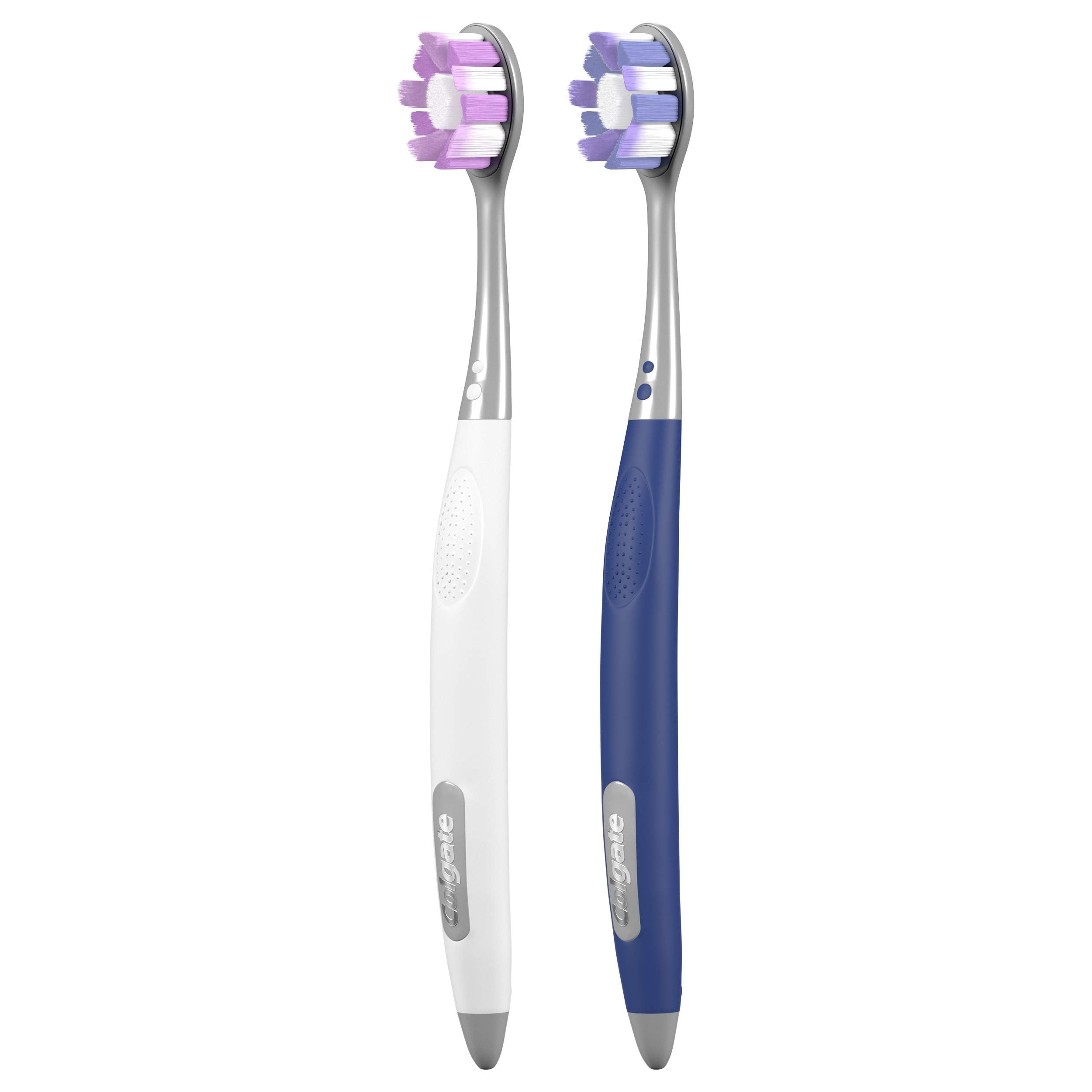 Colgate Ultra Soft Renewal Full Size Toothbrush (2 Pack) with High Density Floss-Tip Bristles, Colgate Oral Care for Gentle and Effective Cleaning, Ideal for Sensitive Teeth and Gums