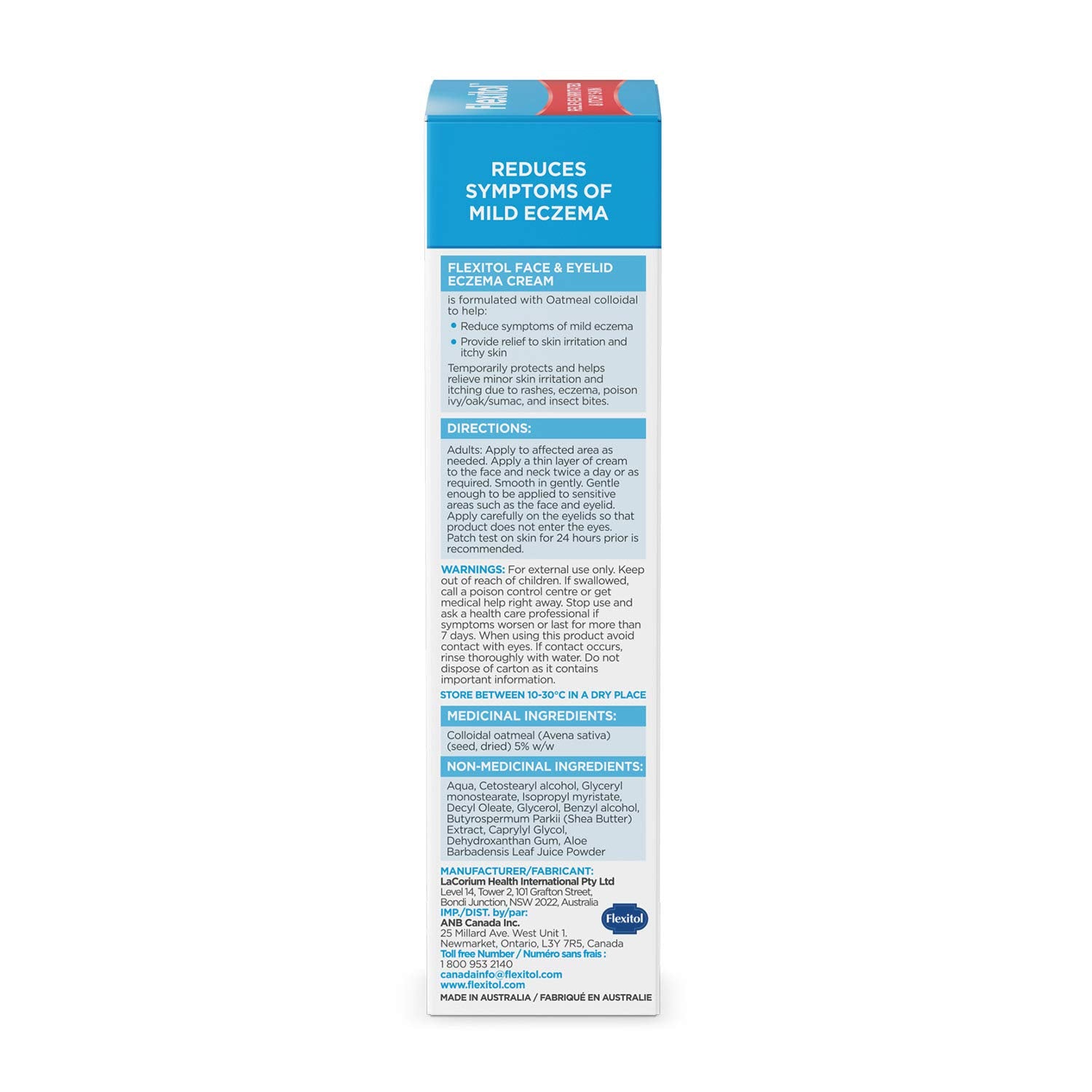 Flexitol Face & Eyelid Eczema Cream – Best Treatment, for Itchy Skin, Relief & Moisturisation (40g)