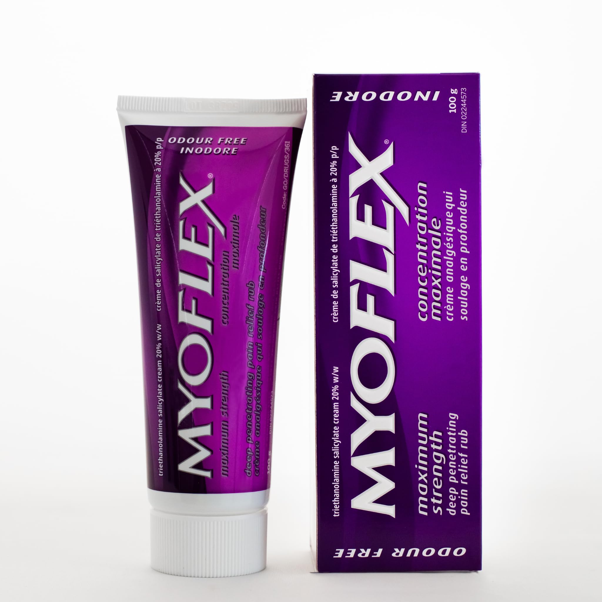 Myoflex Pain Relief Rub | Odourless | Provides Deep Penetrating Relief of Muscle Soreness & Joint Pain | Menthol Free | Stain Free | Non-Greasy | Great For Ages 2+ | 100 grams (Maximum Strength)