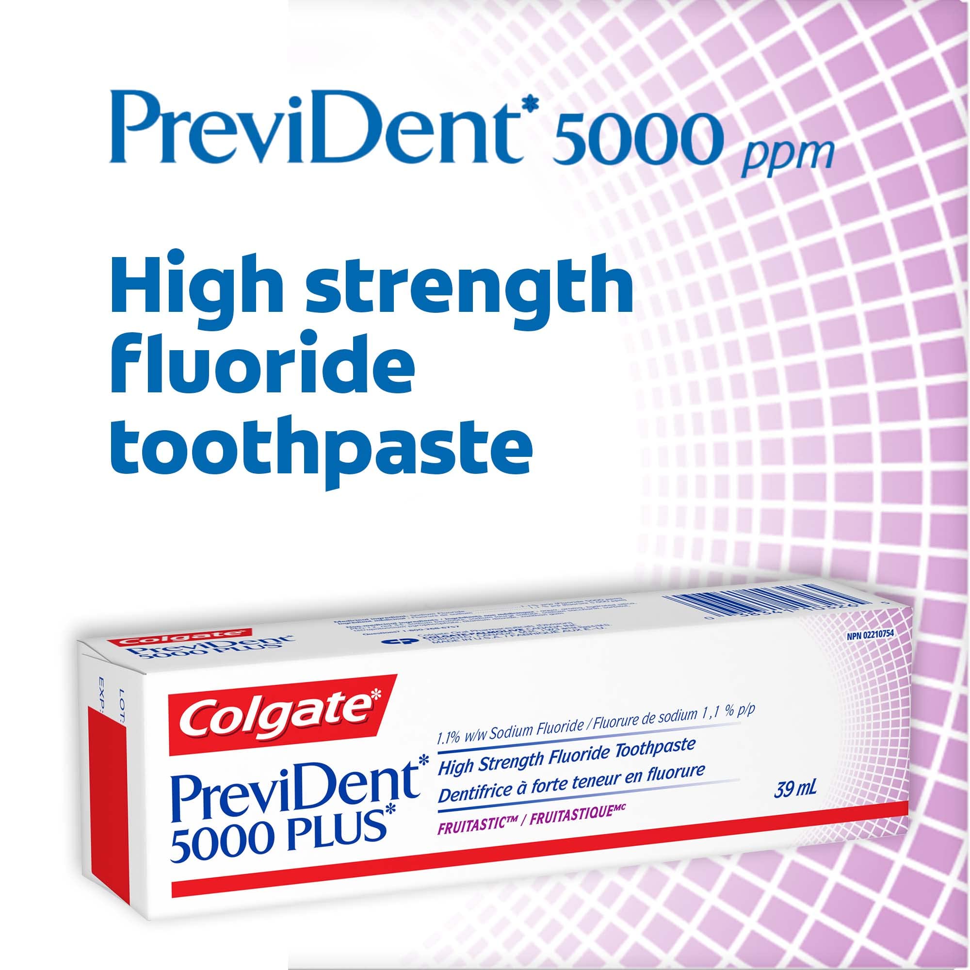 Colgate PreviDent 5000 Plus Care Toothpaste - Fruitastic Fruity Taste - Fluoride Dentifrice for Enamel Protection, Sensitive Teeth Relief - Travel Size. 39 mL