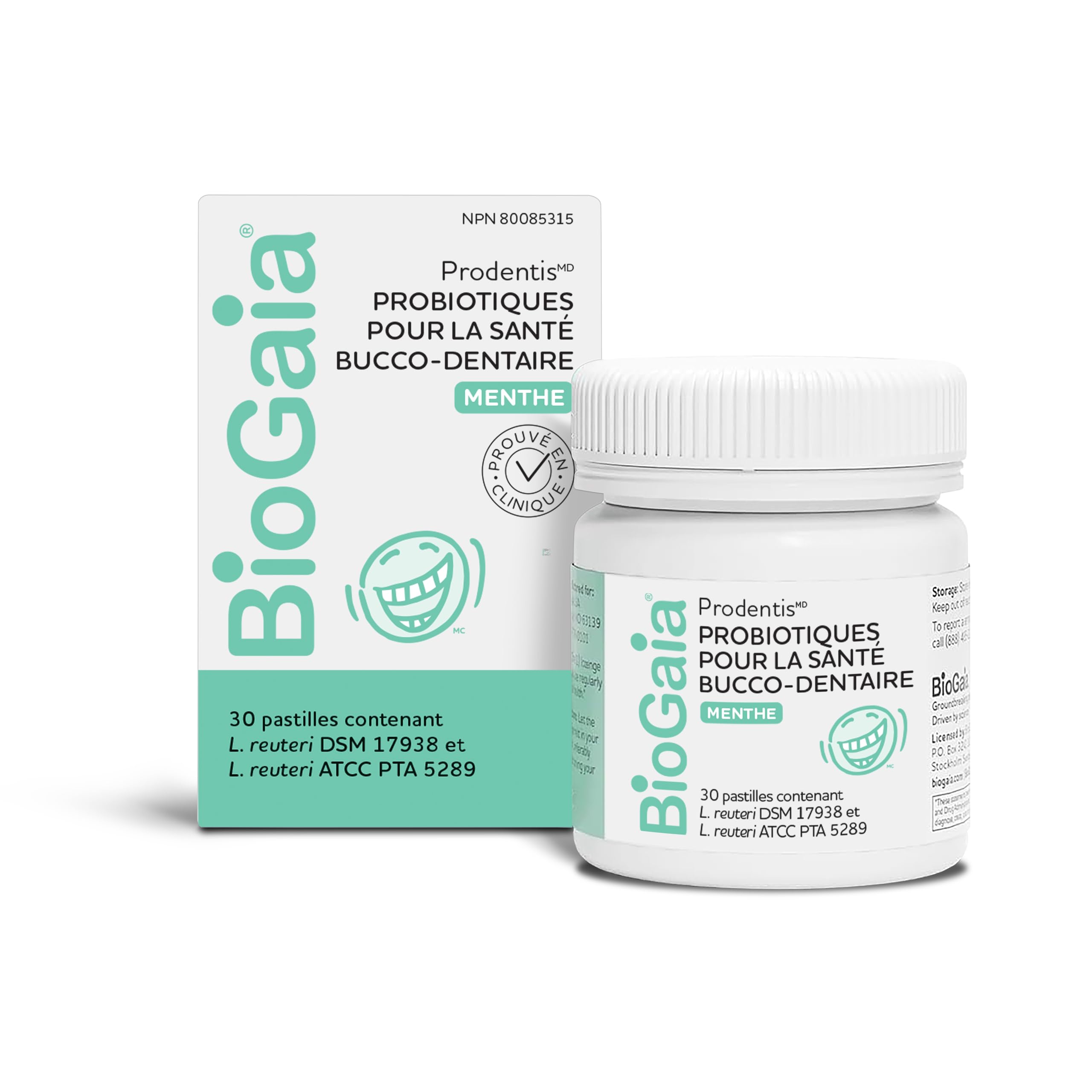 Prodentis Mint | Dental Oral Probiotic Lozenges | for Adults | Clinically Proven Dental Probiotics | Promotes Good Oral Health & Gut Health Too | 30 Mint-Flavored Lozenges
