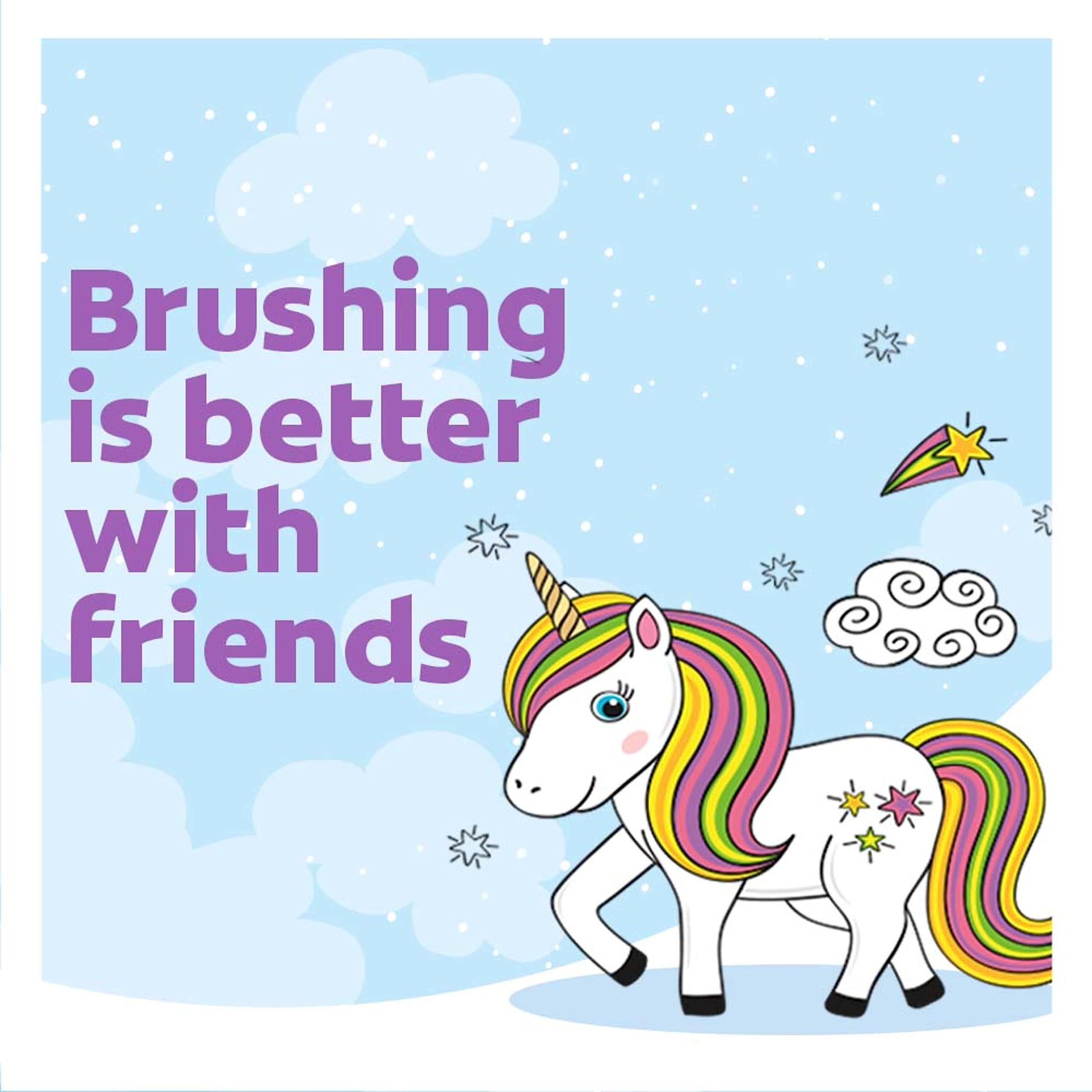 Colgate Battery Powered Kids Electric Toothbrush (pack Of 2), Ages 3+, Extra Soft Toothbrush, Fun Unicorn Design, Removes More Plaque, Slim, Easy-to-hold Handle, Cleans Cavity-causing Bacteria, Battery Included