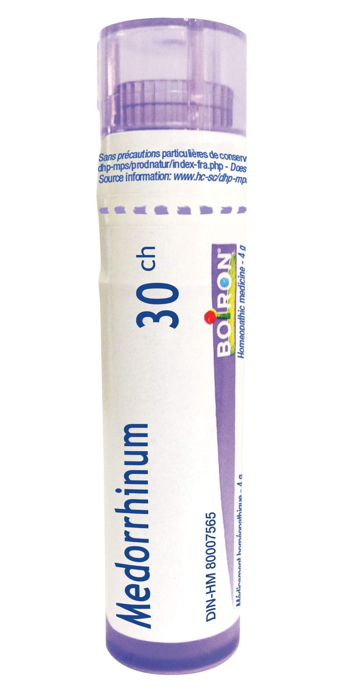 Boiron Medorrhinum 30ch,Homeopathic medicine. Each tube contains 4 g (approximately 80 pellets)