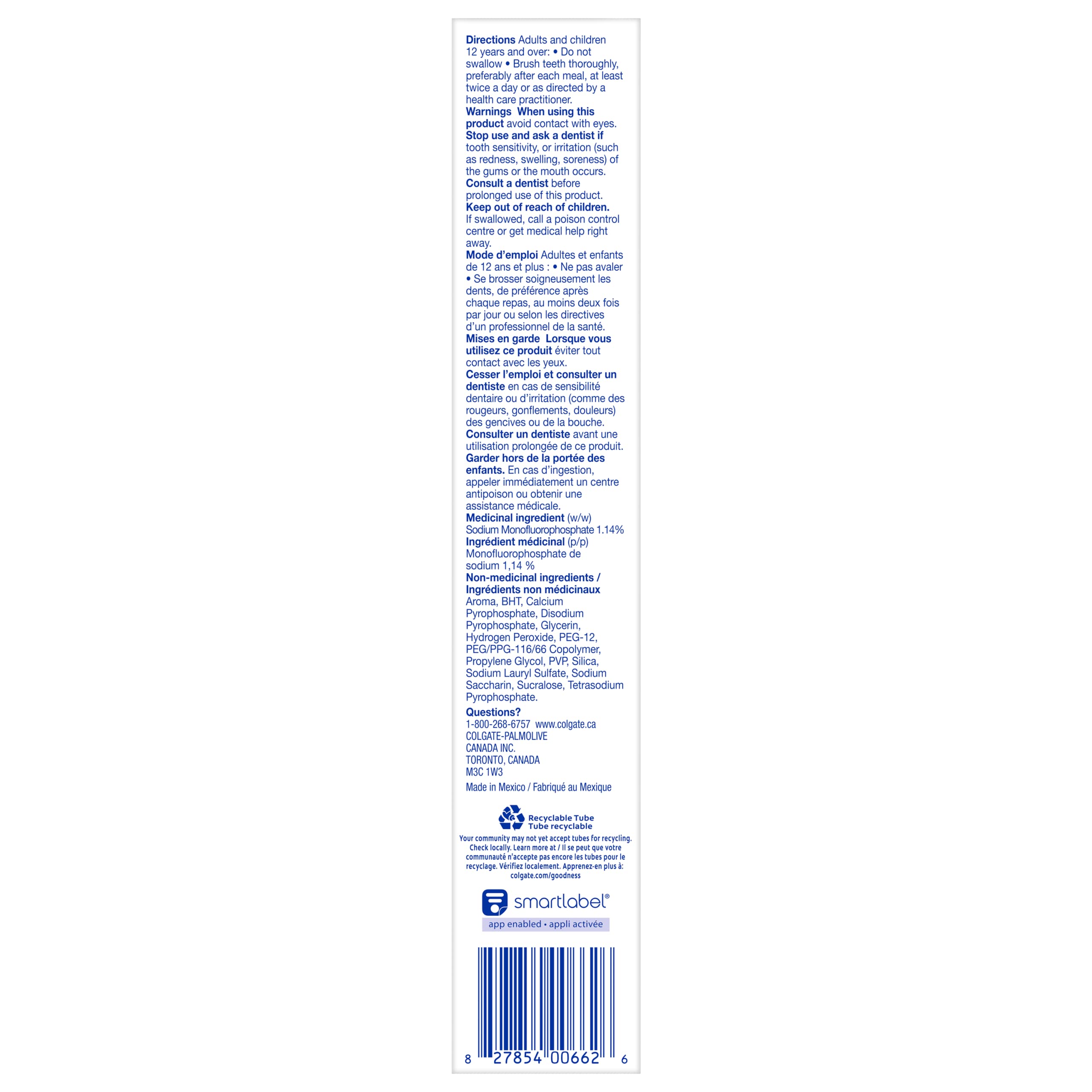 Colgate Optic White Advanced Teeth Whitening Toothpaste, Oxygenating White, 133 ml (Pack of 2)