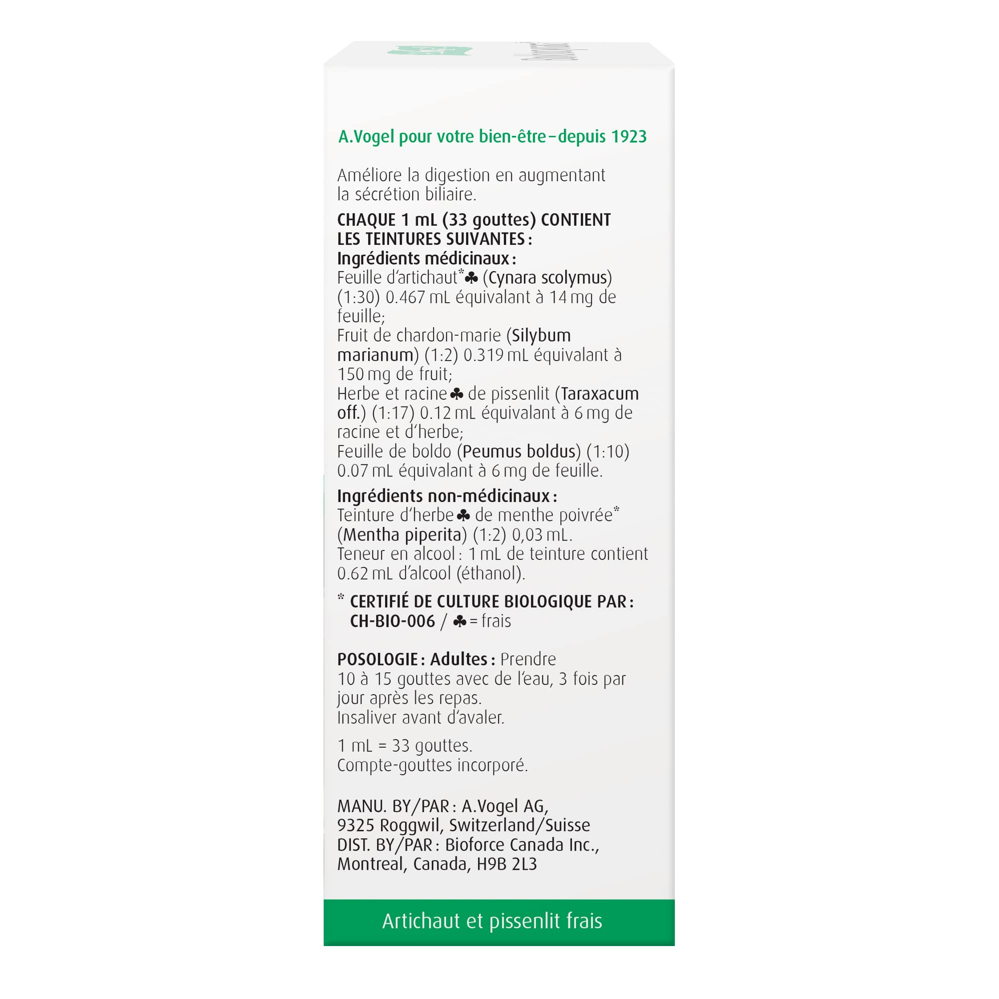 A.Vogel Boldocynara Liver Detox Cleanse - Digestion Supplement for Liver Health - Supports Fat Digestion - Milk Thistle, Boldo & Dandelion Root Formula - 50 Ml