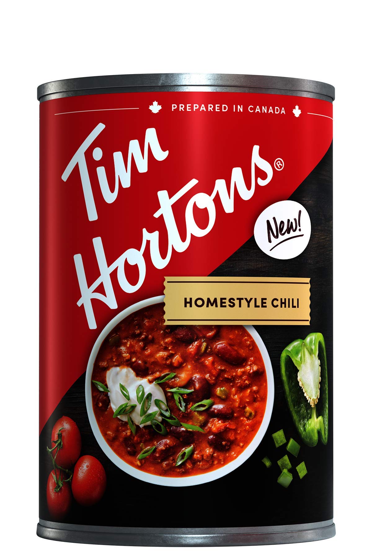 Tim Hortons Homestyle Beef Chili, Ready-to-Serve, 425 g (Pack of 1) - Package May Vary