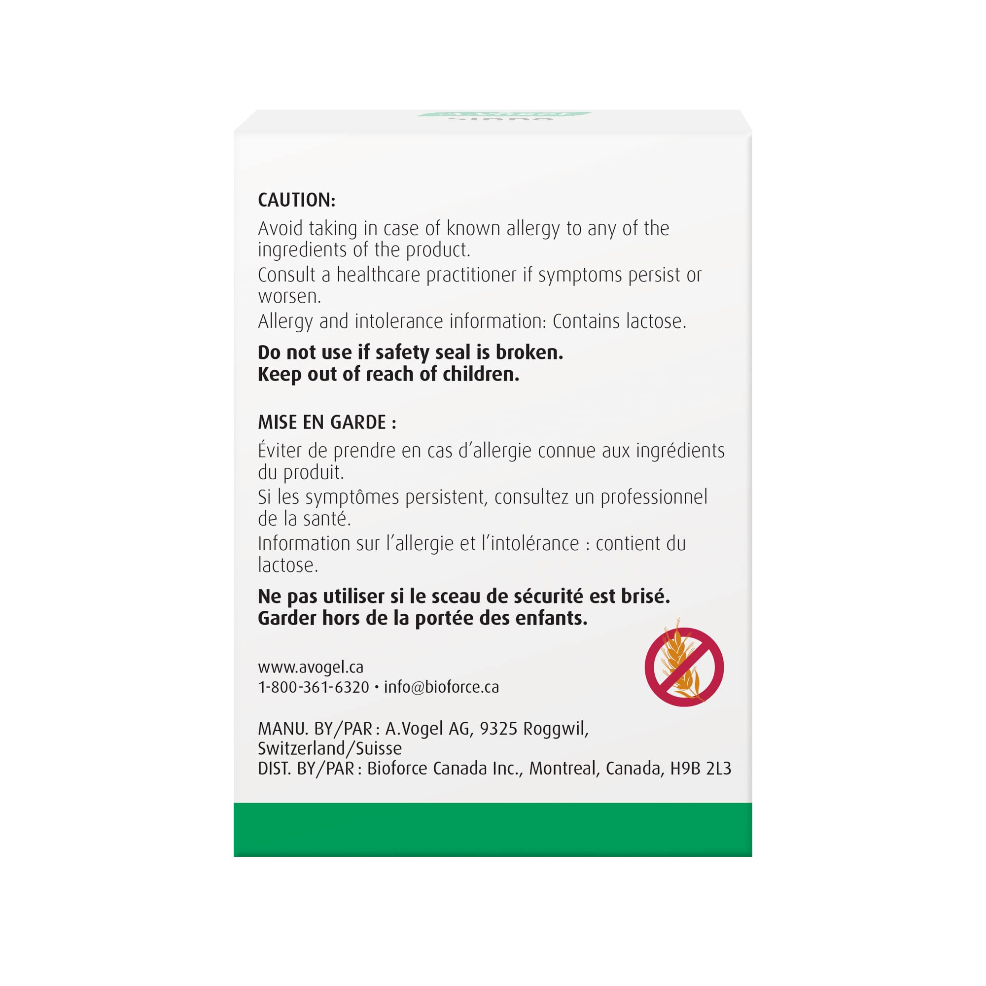 A.Vogel Sinna - Acute and Chronic Sinusitis Relief - Sinus Congestion and Inflammation Treatment - Ages 2+ - 120 Tabs