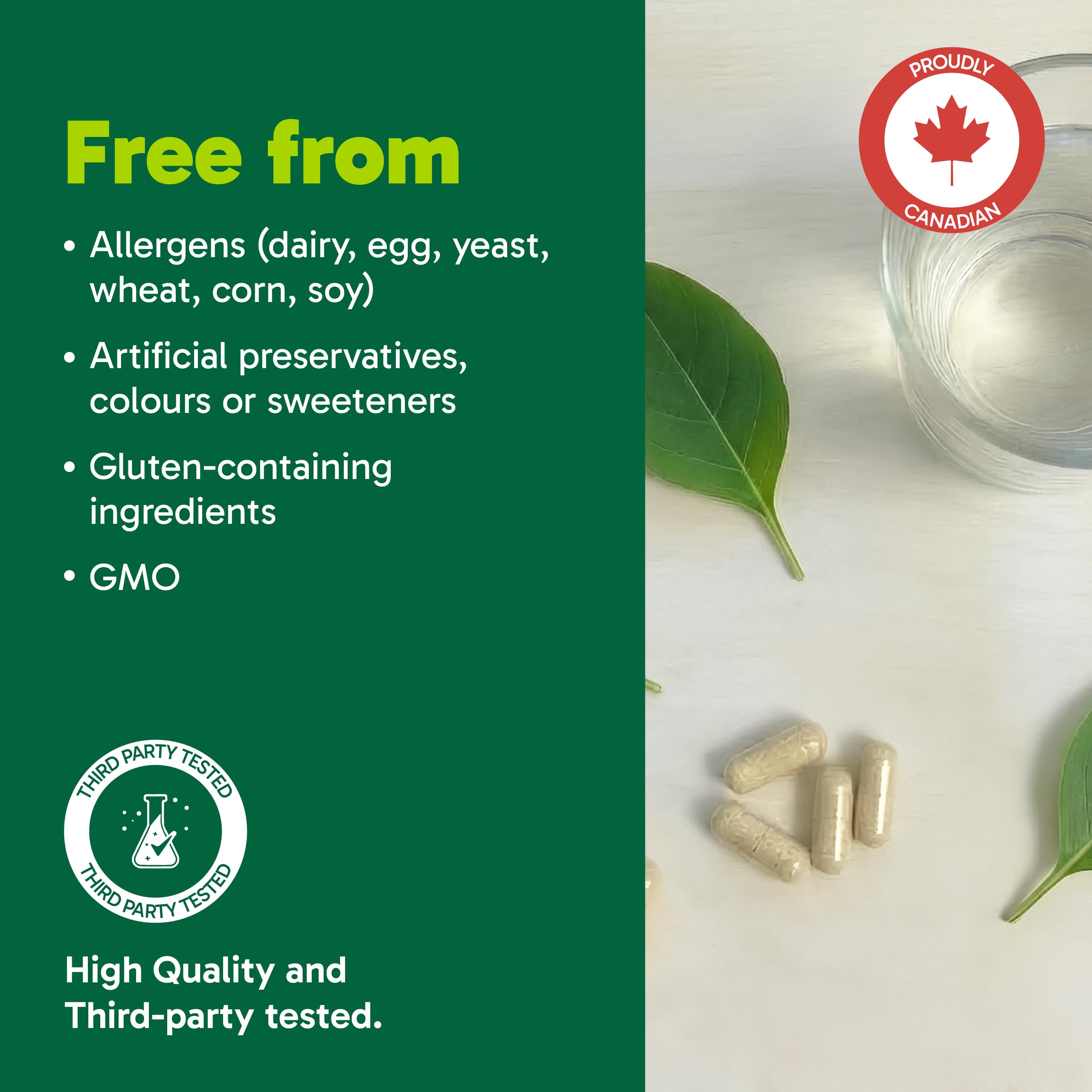 Organika Menopause Support Supplement for Women | Multi-Symptom Relief | Black Cohosh, Chasteberry & Ashwagandha | Hormone-Free | Proudly Canadian | 60 Vegetarian Capsules
